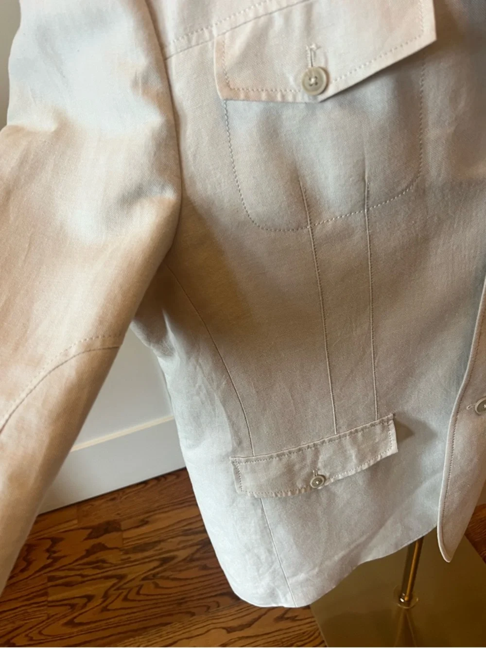 Parc81 Men's Light Tan Safari Jacket- Size XL